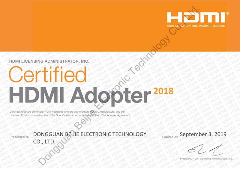 Certified HDMI Adopter